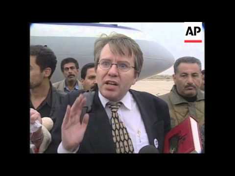AP Archive: Iraq – Santa Claus arrives with medical supplies and toys