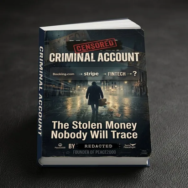 Printed paperback copy of Criminal Account